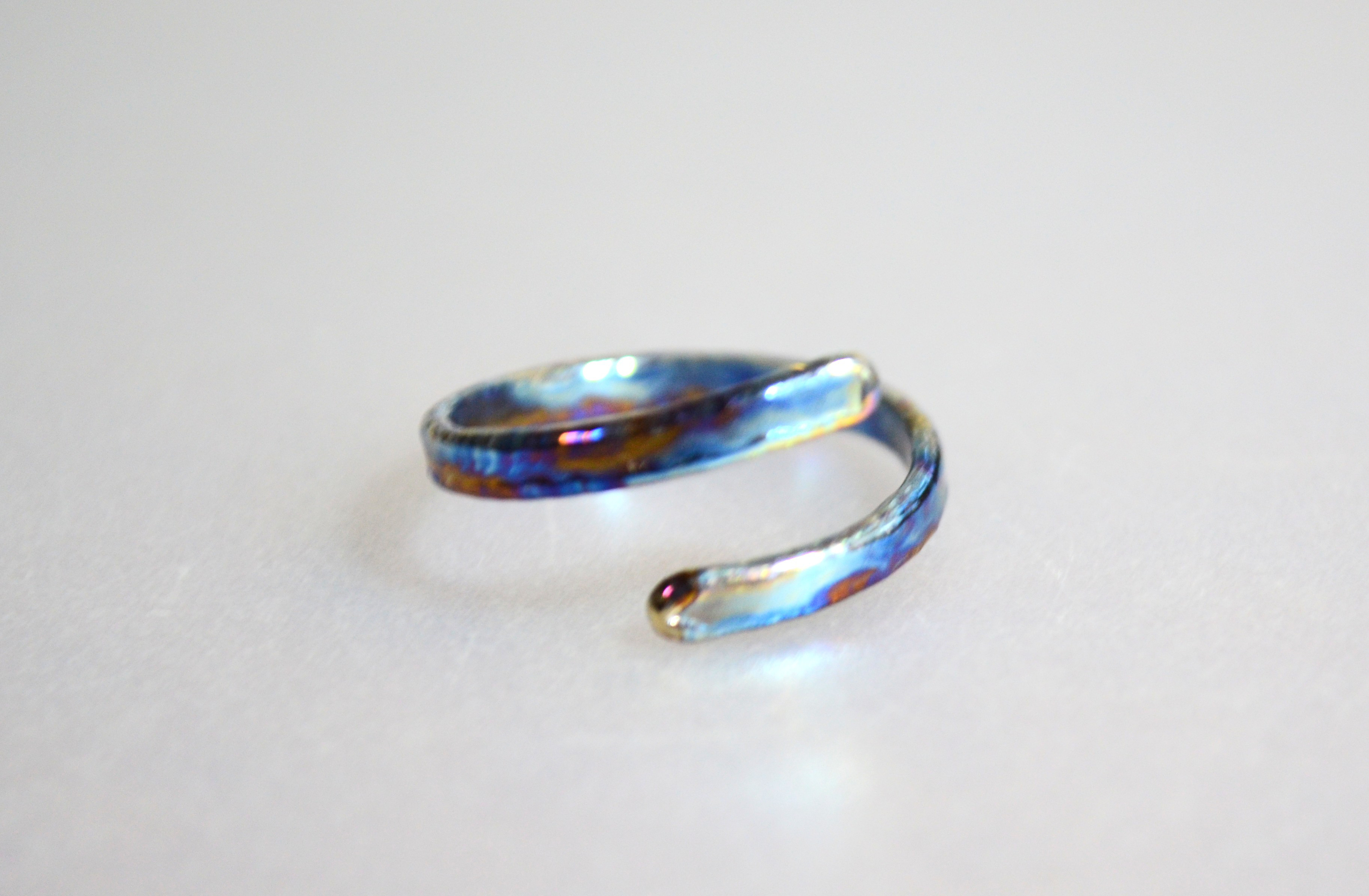 Titanium ring・Gr5・64チタンリング=螺・逆巻き=13号 6,065円