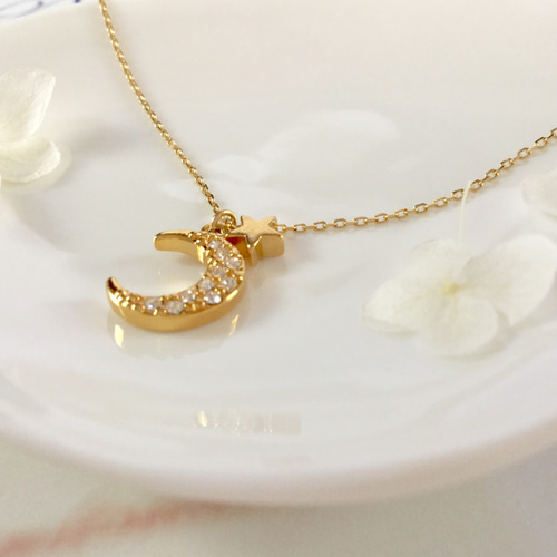 月と星 ネックレス 月と星のネックレス(436)ネックレス/ペンダント ネックレス