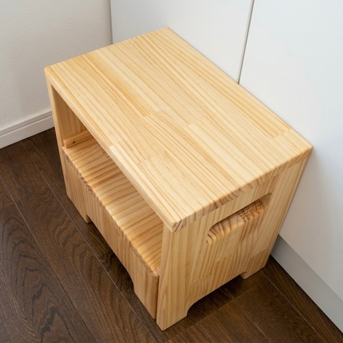 子供用踏み台（スライド収納式）｜高さ30cm,35cm対応・洗面所を広く
