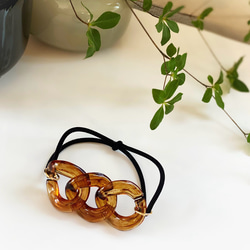 閃亮玳瑁色髮帶 第2張的照片