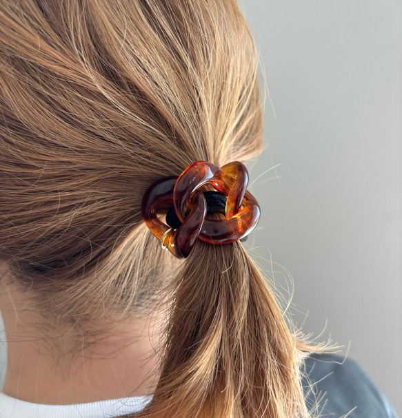 閃亮玳瑁色髮帶 第5張的照片