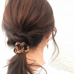 閃亮玳瑁色髮帶 第7張的照片