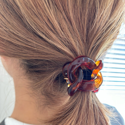 閃亮玳瑁色髮帶 第4張的照片