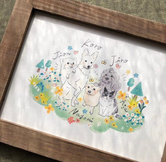 特別価格！似顔絵ギフト　2Lサイズ　 4枚目の画像