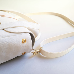 倉敷帆布のハンドバッグ〈シロ〉 10枚目の画像