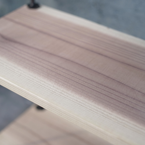 送料込】wood iron shelf 450*450*180〈サンドカラー〉木 アイアン