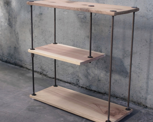 wood iron shelf 620*600*180〈サンドカラー〉 即納＆送料無料】wood iron