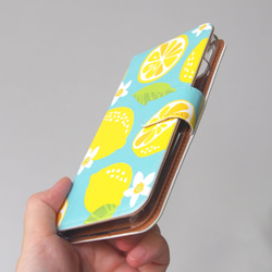 レモンの手帳型スマホケース #iPhone15対応 7枚目の画像