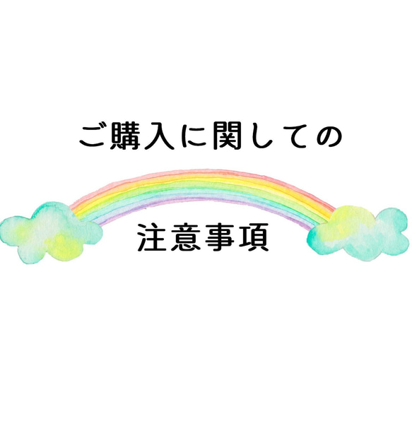 <TOP>ご購入に関しての注意事項 1枚目の画像
