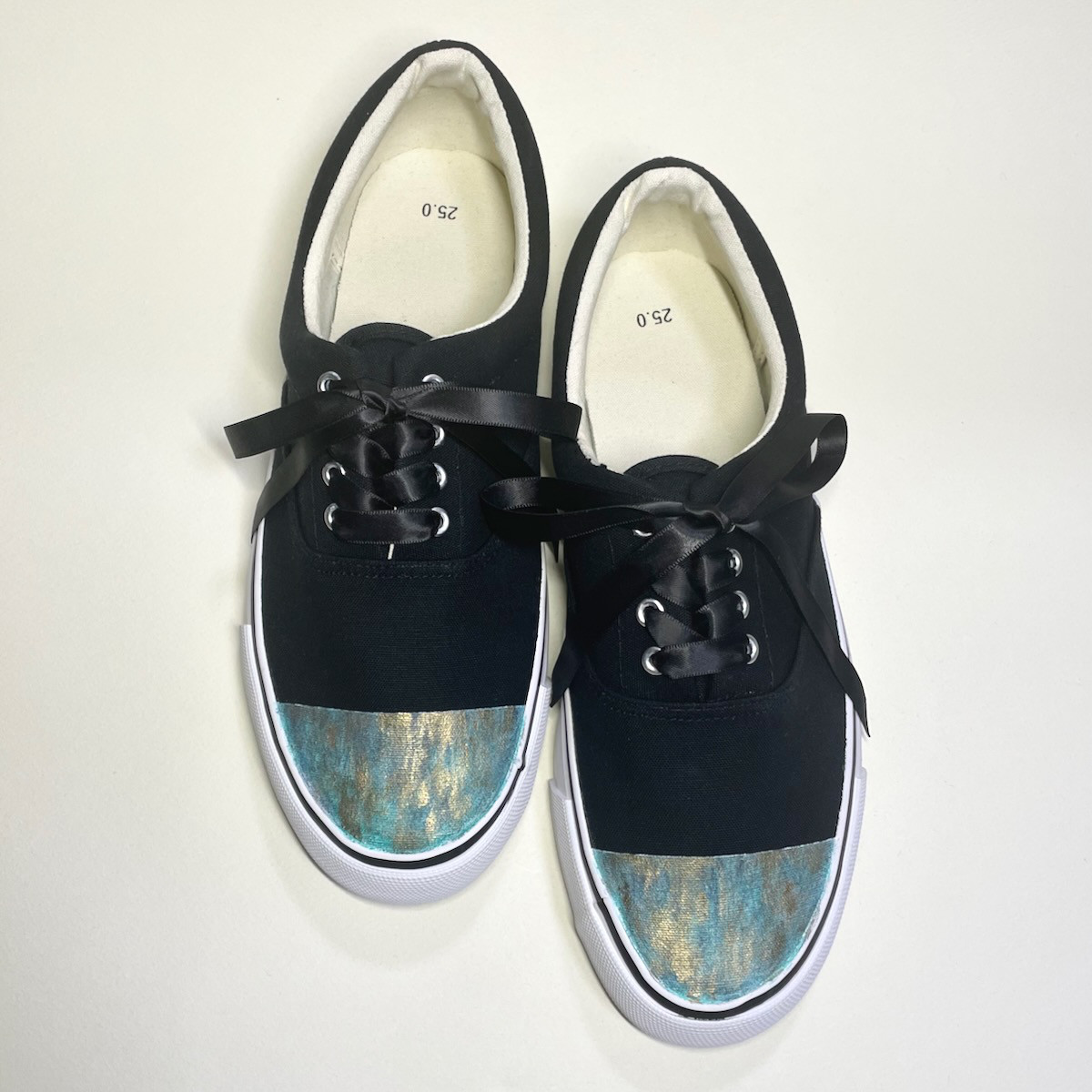 錆色トゥデッキシューズ (BLACK) 撥水加工ver. 22.5cm〜25.5cm