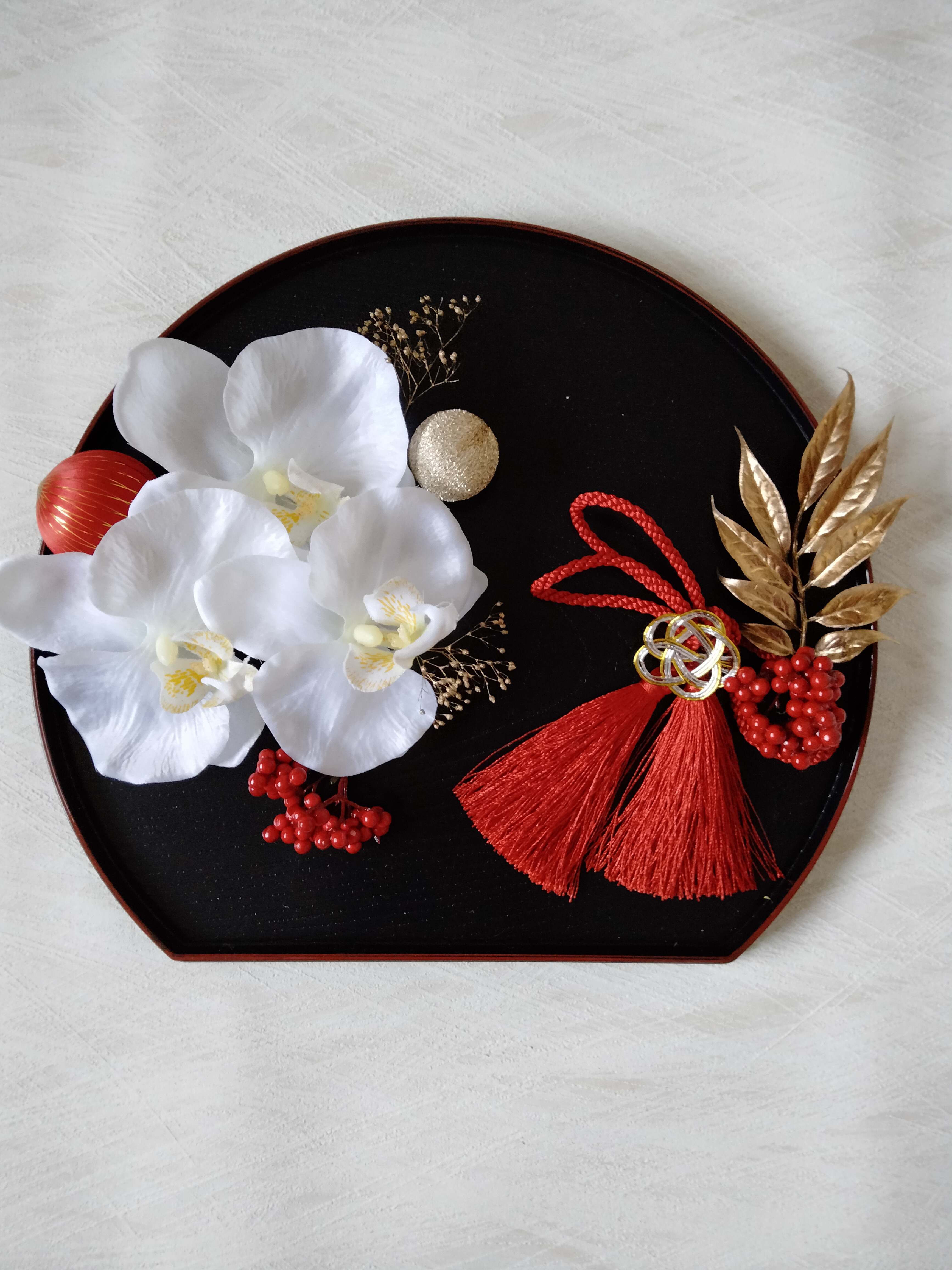 胡蝶蘭　和玉　水引き　タッセル　成人式髪飾り　和装髪飾り　結婚式髪飾り　成人式　卒業式　結婚式　成人式前撮り　白無垢