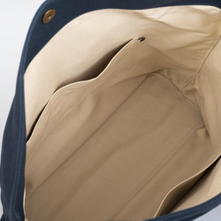 【受注製作】革と帆布のトートバッグ インディゴ 11枚目の画像