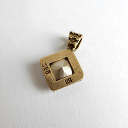華麗極光｜方形優質水晶首飾以色列金屬配件吊墜項鍊｜仿古風格 第6張的照片