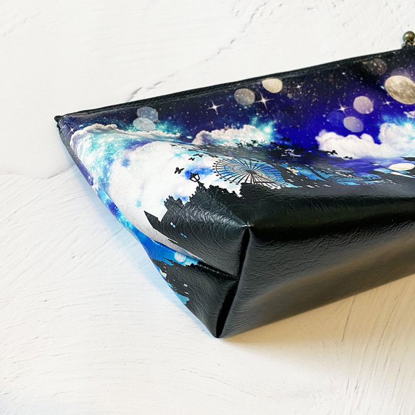 Fantasy Night Pouch / Accessory Case Starry Night Sky Moon Cosme 第5張的照片