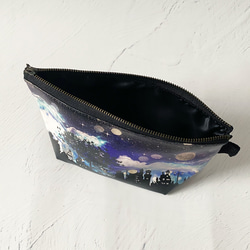 Fantasy Night Pouch / Accessory Case Starry Night Sky Moon Cosme 第4張的照片