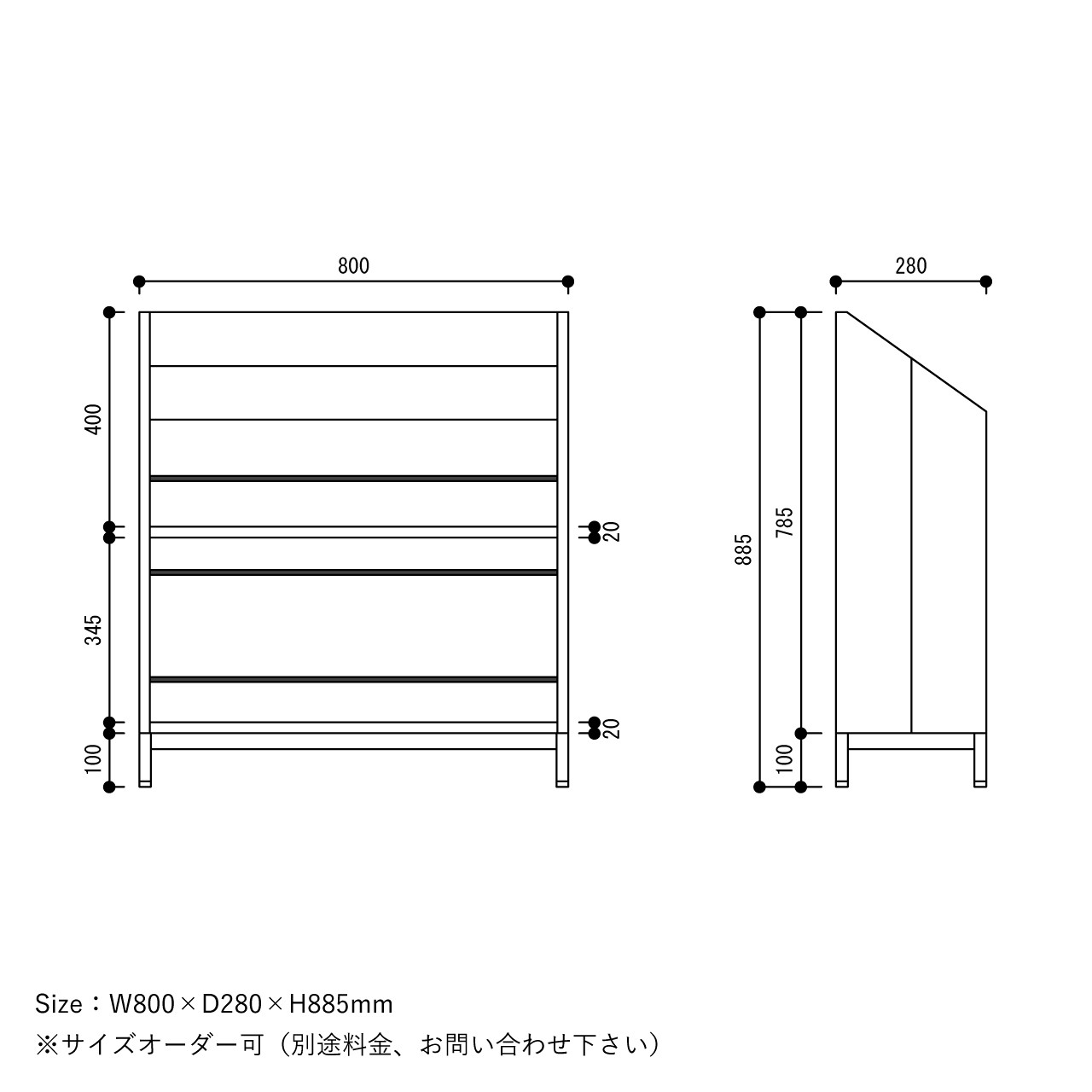 ＼送料無料／[Cool Magazine Shelf]マガジンシェルフ 本棚 レコード 無垢材 アイアン家具-41-