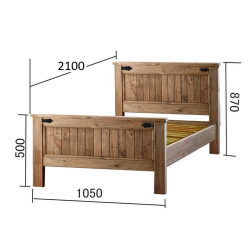ハンドメイド　カントリー木製家具☆ 60× 50cmベッド　☆お値下げ中です☆ ベッド ダブル 木製 カントリー かわいい 姫系 北欧風 おしゃれ
