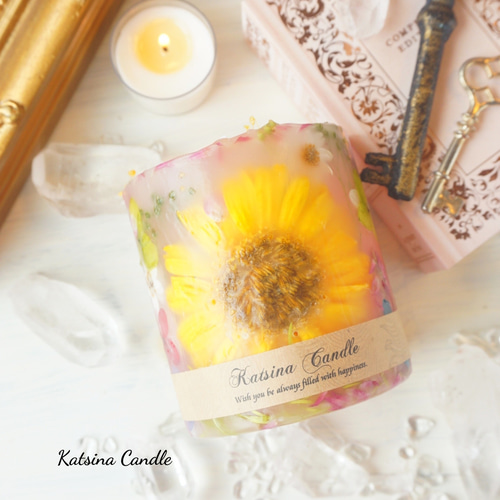 ⑳マムandガザニアのボタニカルキャンドルホルダーset ⑳マムandガザニアのボタニカルキャンドルホルダーset