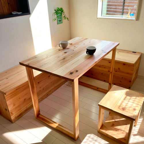 天然木 ワークデスク 国産杉 100×60cm パソコンデスク