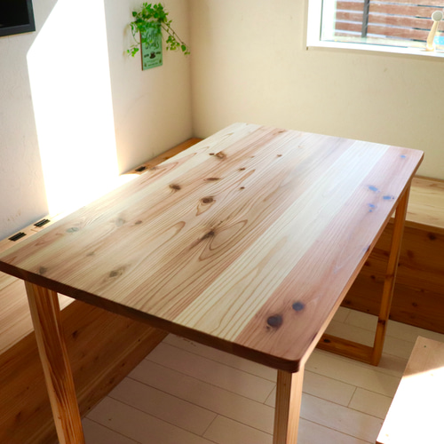 天然木 ワークデスク 国産杉 100×60cm パソコンデスク ダイニング