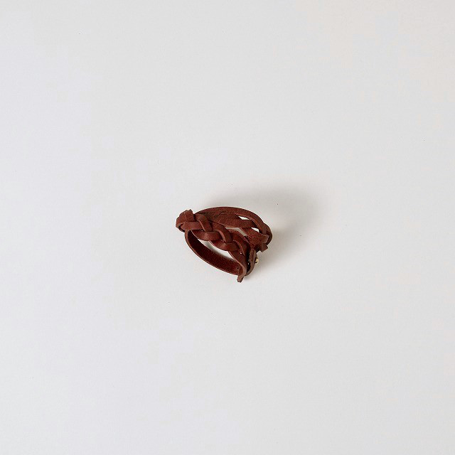 【全6色】MitsuAmi Bracelet / BRICK RED *レザーブレスレット*プエブロ