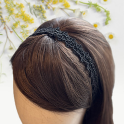 黒い編み込みヘアバンド 0c6d772d3d0025c060e6dd203f8c2c