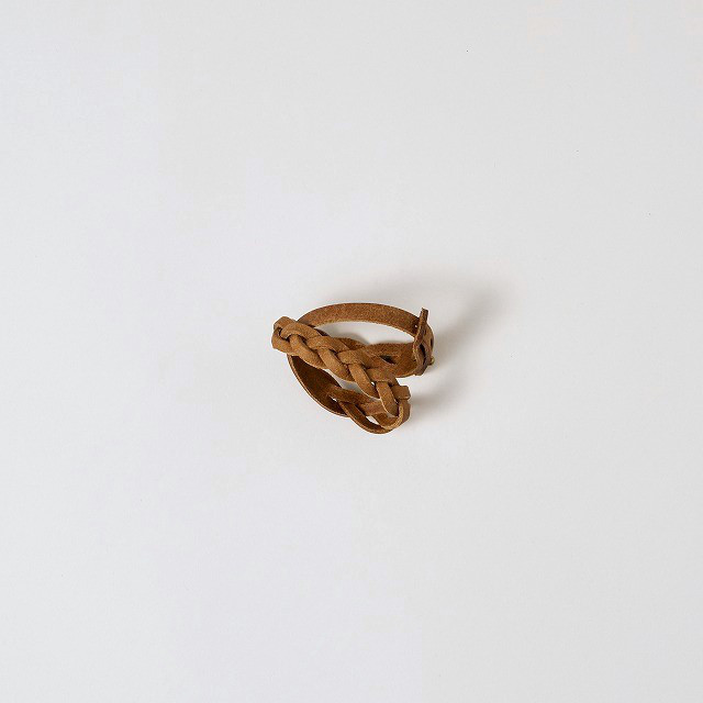 【全6色】MitsuAmi Bracelet / CAMEL *レザーブレスレット*プエブロ