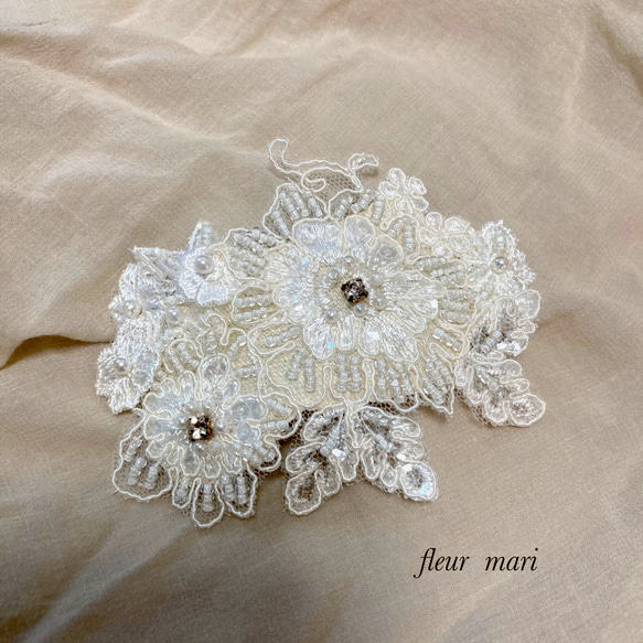 フランス　アンティーク　ヘッドドレス ヴィンテージ イミテーションフラワー ヘッドドレス - CHIROL