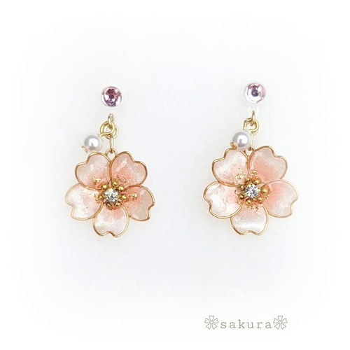 Sakuranbo Pearl pierce & earring(さくらんぼパールピアス