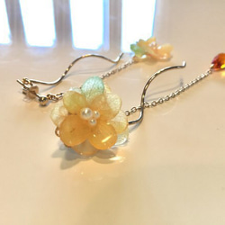 秋季新品：桂花色耳環 第6張的照片
