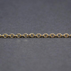 [匯總折扣對象產品] [5M] 寬度約 1.3mm / 線徑約 0.6mm 金黃銅鏈 NF / UCG57 第5張的照片