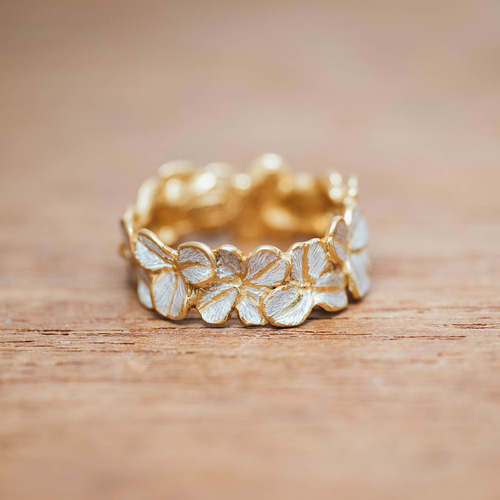 Jeulia クローバー 四つ葉 リーフ デザイン シルバー リング Jeulia クローバー 四つ葉 リーフ デザイン シルバー リング