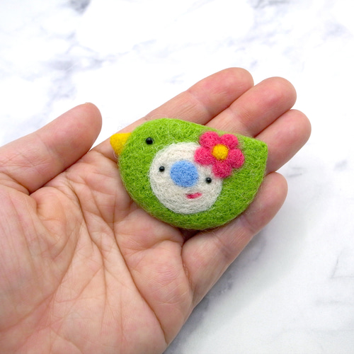 【ひつじフェルト2】ベビーヘアクリップ♡ベビーヘアピン　セミオーダーメイド ひつじフェルト2】ベビーヘアクリップ♡ベビーヘアピン セミオーダー
