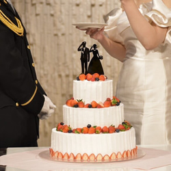 警察官 ケーキトッパー 結婚式 新郎新婦 ウェディングケーキ スター 2枚目の画像