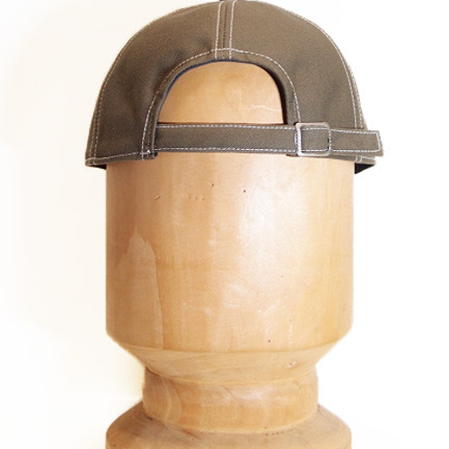 フィットキャップ・ステッチ/フリーサイズ カーキ 帽子初心者