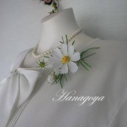 布花 ブローチ コサージュ 髪飾り （うちわ）アンティーク浴衣