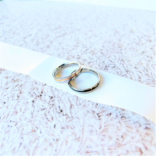 新しい到着 ◇*＊ぴったり寄り添うペアリング＊*◇ 指輪 ステンレス アクセサリー