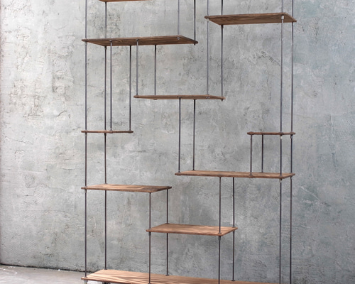 wood iron shelf 1740*1200*300 ウッド アイアン シェルフ 観葉植物 棚