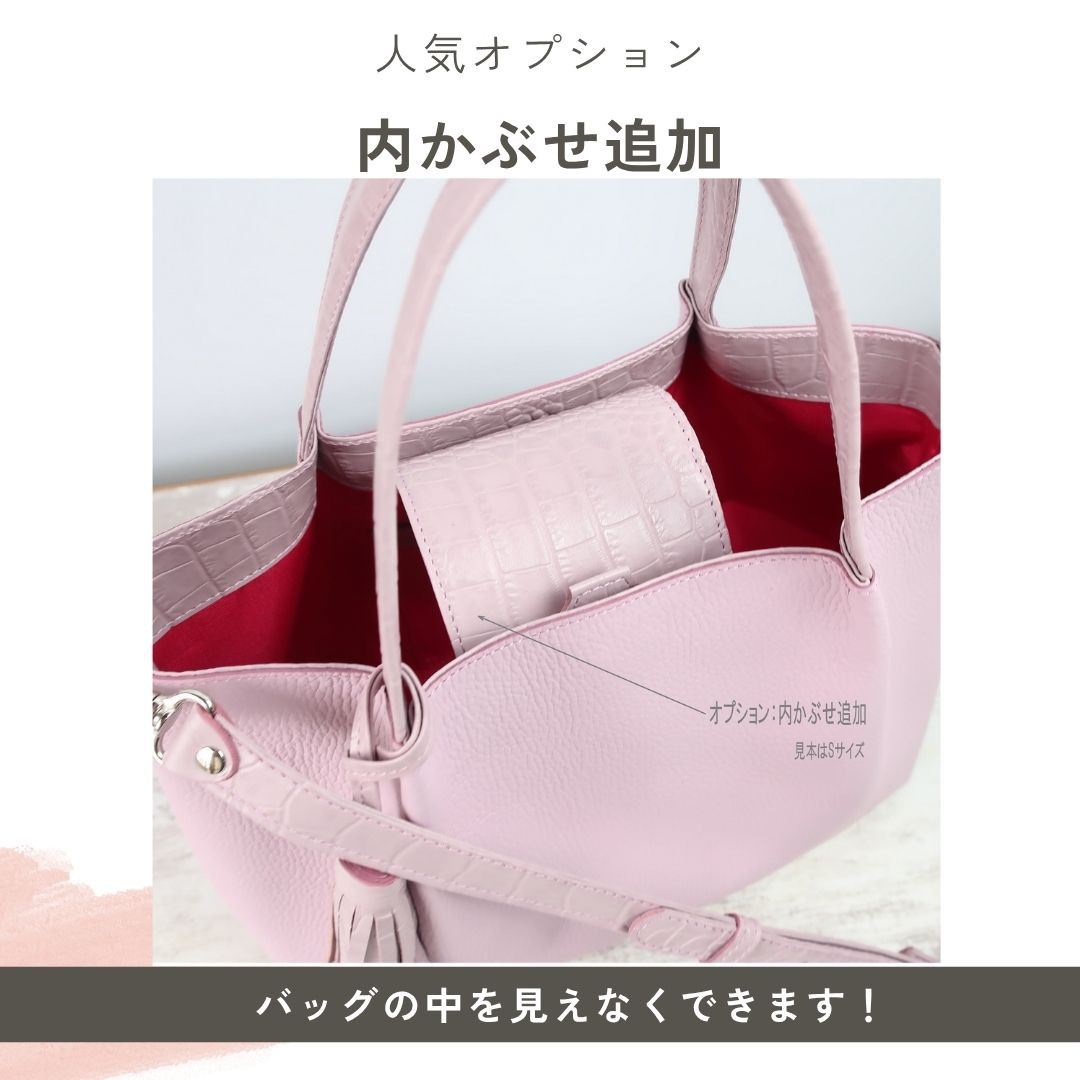 【人気！サイズ】ふんわりタックトート(L)☆彡グレー・受注製作・Ａ4サイズ・軽量