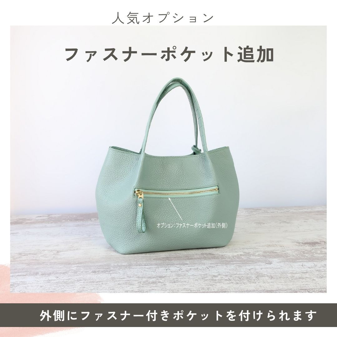 【人気！サイズ】ふんわりタックトート(L)☆彡グレー・受注製作・Ａ4サイズ・軽量