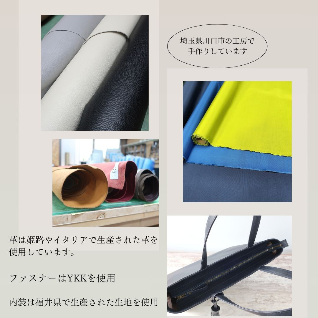 【人気！サイズ】ふんわりタックトート(L)☆彡グレー・受注製作・Ａ4サイズ・軽量