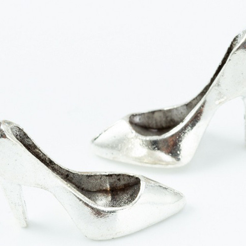 ハイヒール 1個 チャーム 靴 金古美 メタルチャーム アクセサリー