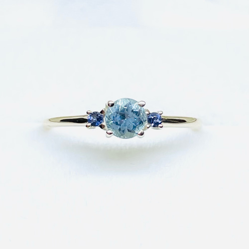 ろびん 【18号相当】「AGUA × MARIA」リング ※新品 再販x7] K10・K18・Pt(10金・18金・プラチナ)高品質サンタマリア