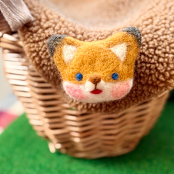 もこクマのブローチ（受注販売） 羊毛フェルト ふわ*もこ 通販 6877739