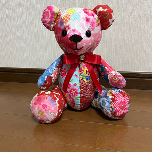 和風 鮮やかテディベア ぬいぐるみ Jon&Mi-ko 通販 6108773 和風 鮮やかテディベア ぬいぐるみ Jon&Mi-ko 通販 6108773