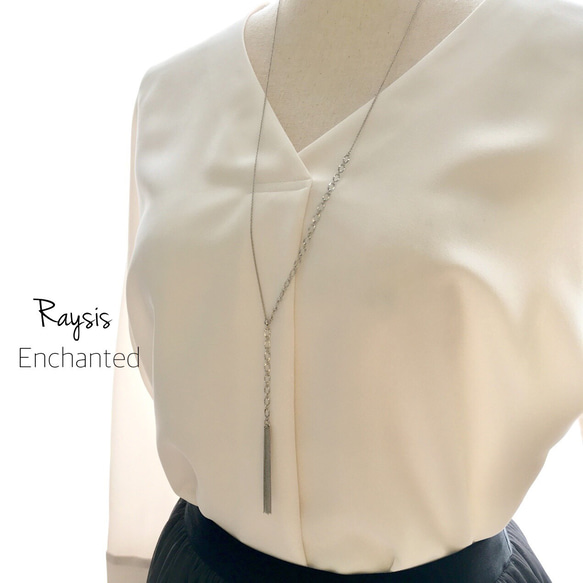 Raysis Tokyo【Enchanted】タッセルチェーンY字ロングネックレス 3枚目の画像