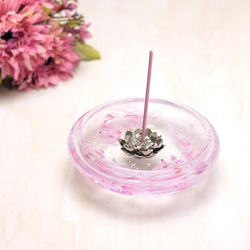 銀舞皿香立　蓮花（ピンク） 1枚目の画像