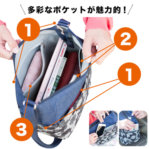 マーガレット 岡山 デニム ショルダーバッグ 日本製 京都 DJ-13m