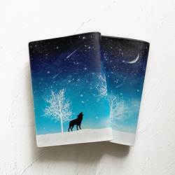 Winter Starry Sky/Wolf Book Cover/Techo Cover (A6) Hobonichi Tec 第1張的照片