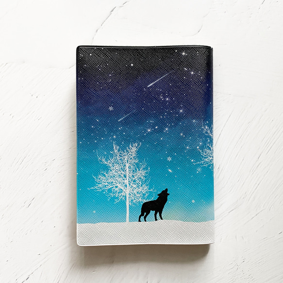 Winter Starry Sky/Wolf Book Cover/Techo Cover (A6) Hobonichi Tec 第2張的照片
